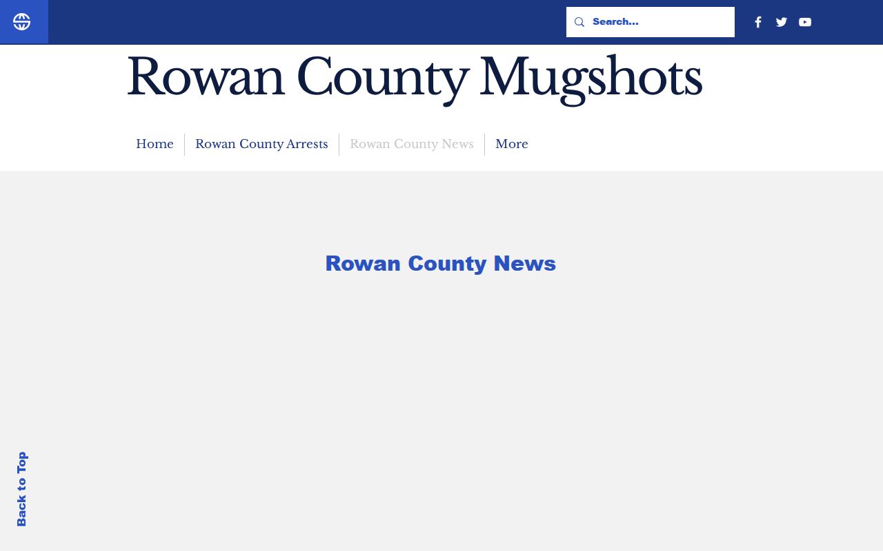 Unofficial Rowan County Mugshots local news page